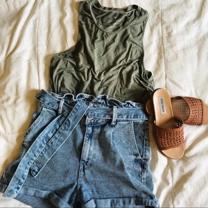 American Eagle Soft & Sexy green tank